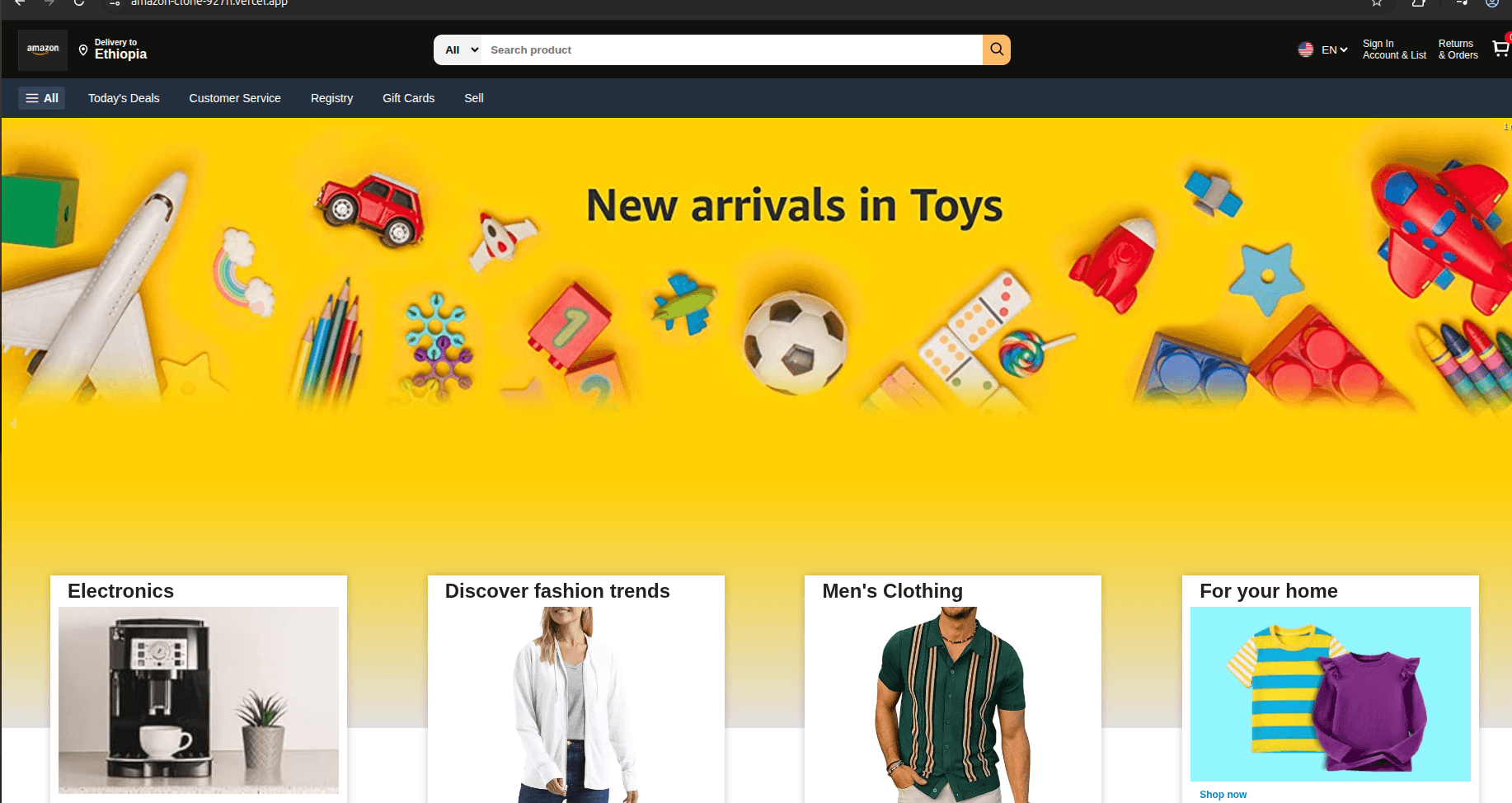 Amazon Storefront Clone