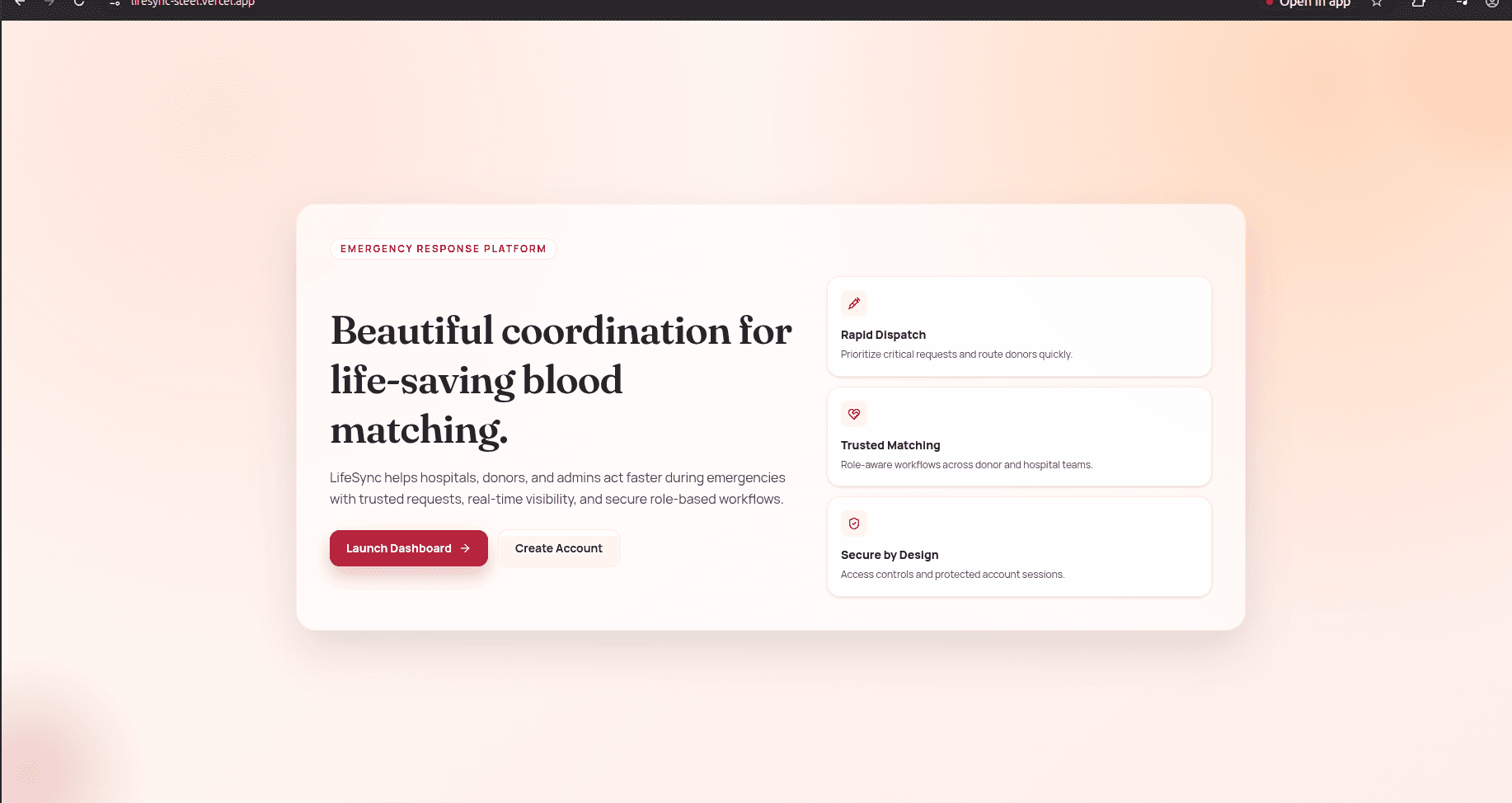 LifeSync Productivity UI
