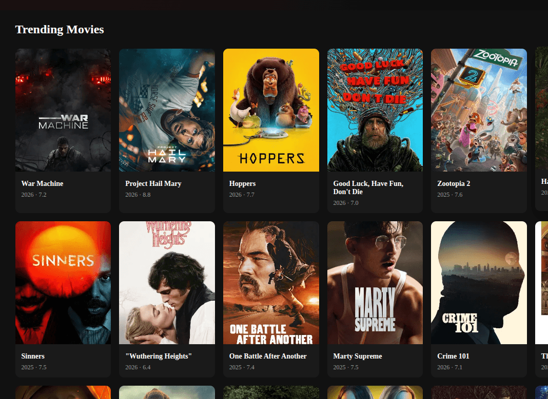 Netflix UI Clone